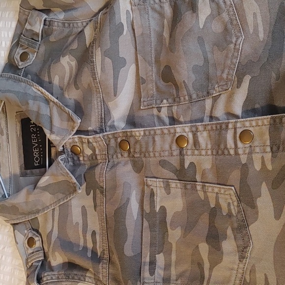 Women's Lightweight Cotton Cammo Jacket Plus Size 2X - Picture 8 of 13